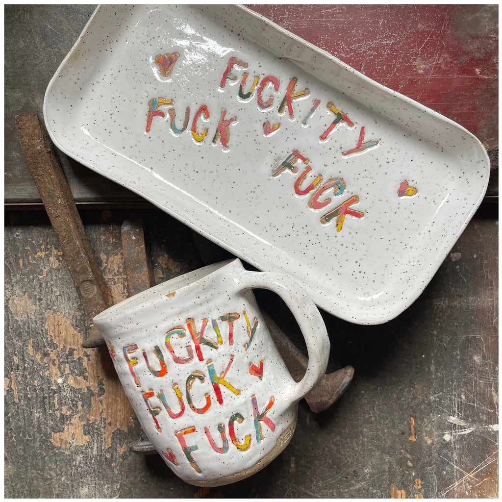 FUCKITY FUCK FUCK • CUP + PLATE